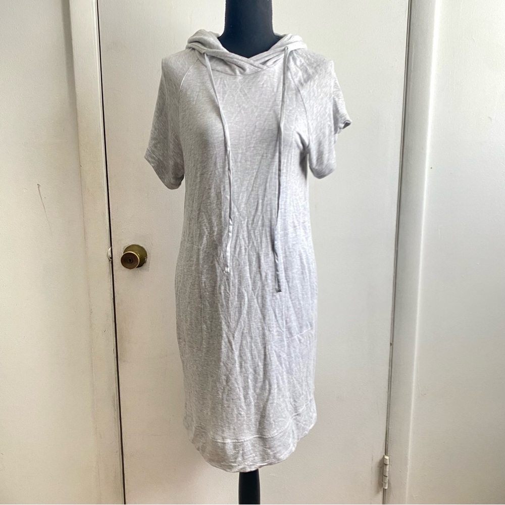 Lou & Grey XS Grey Hoodie Dress